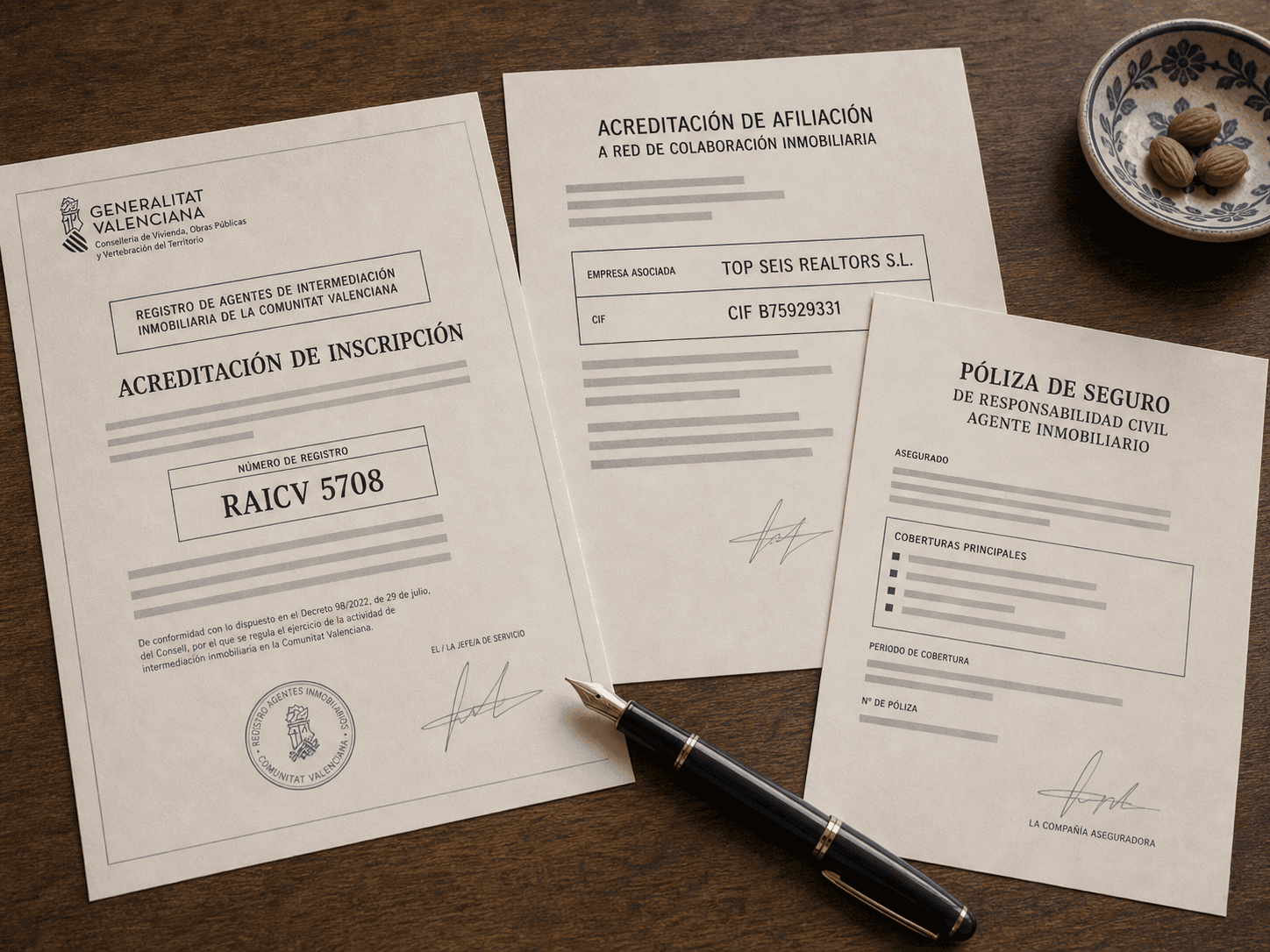 Detalle de un sello de agencia con la mención RAICV en composición tipográfica monoespaciada. Verificable en habitatge.gva.es.